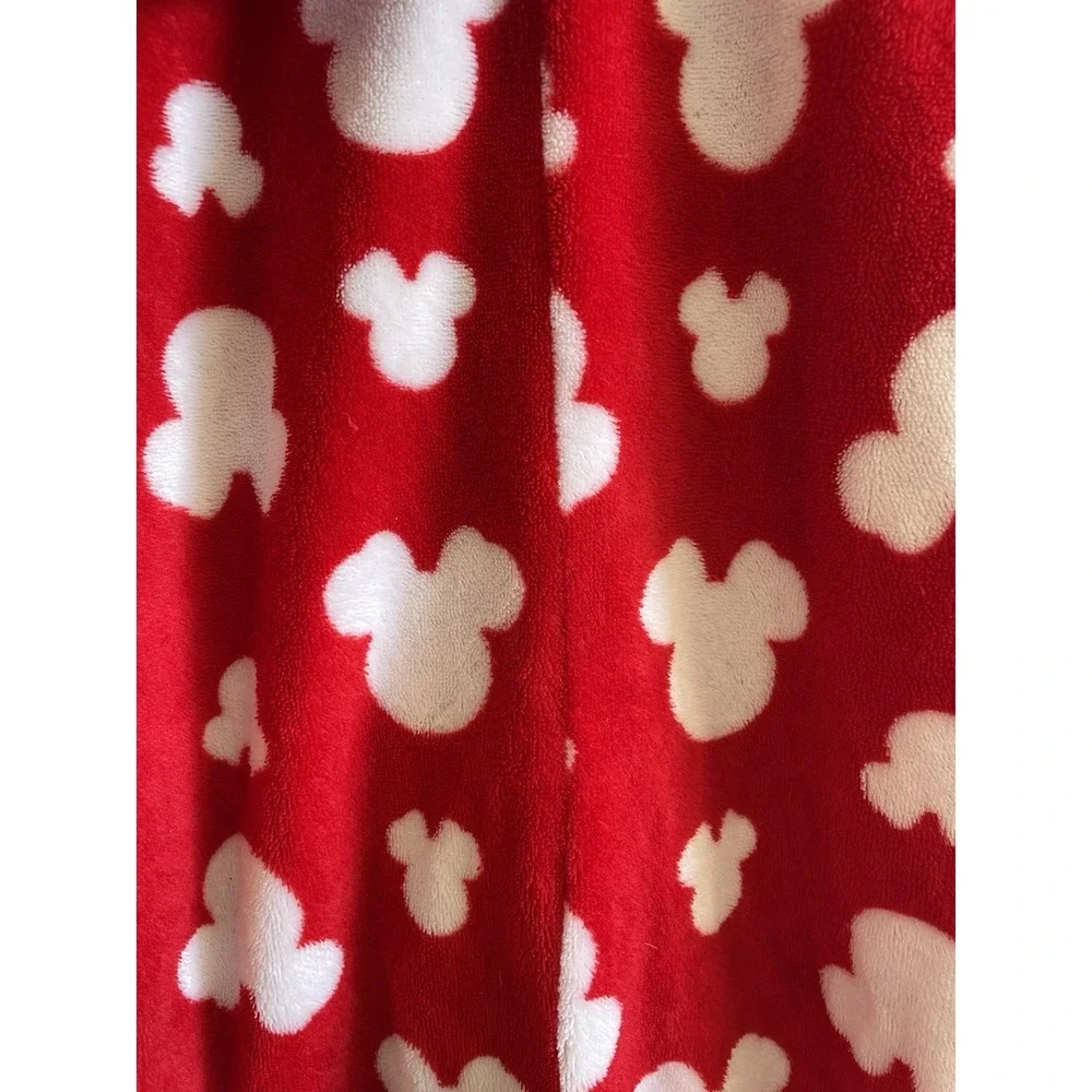 Adult Small Disney‎ Party Park Mickey Minnie Mouse One Piece Pajamas Footed PJ S - Picture 5 of 16